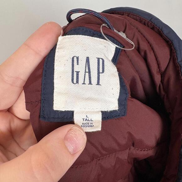 Gap Men's Tall Classic Navy Quilted Puffer Vest Size: Large Tall - Picture 6 of 7